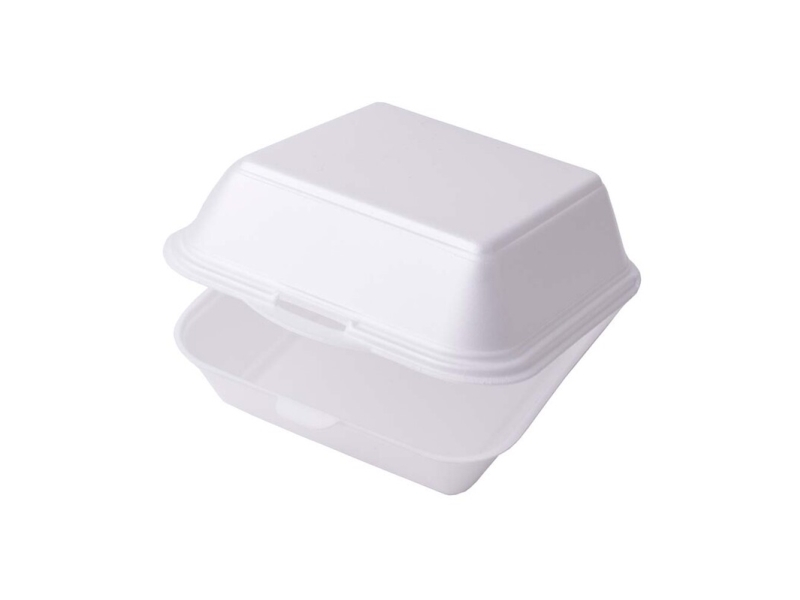 Burgerbox Groß 155X155x80 Mm Xps Weißer Karton, 5 X 100 Stk (Lebensmittelecht)