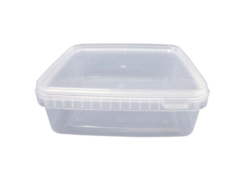 Condi-spand m/låg 1300ml 195x195x51mm klar 58stk/pakke