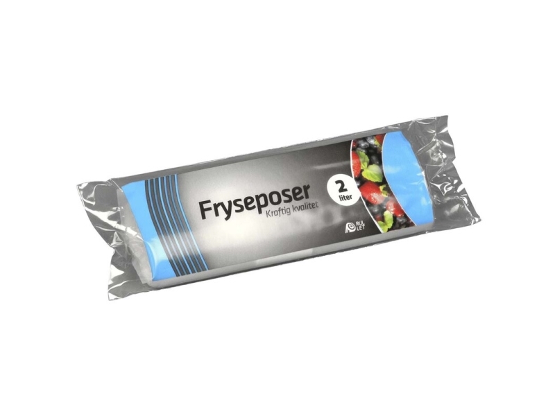 Fryseposer 2l klar 15x35cm m/skrivefelt 30ps/rul - (42 stk.)