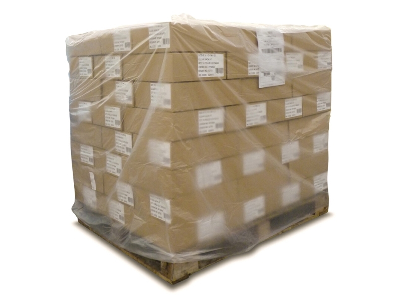 Plastikhætte i 100% genanvendt plast til 1/1-palle 1200/900x1500x0,045mm transparent - (50 stk.)