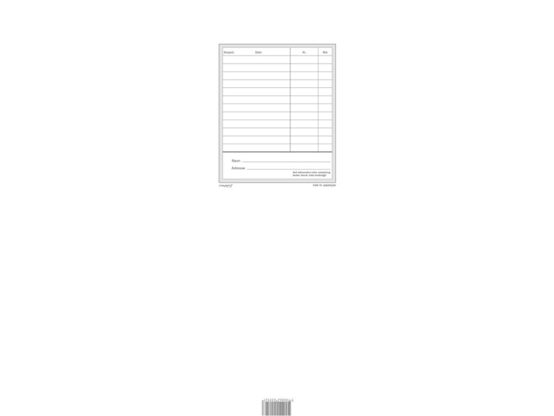 Mayland 92220520, 50 Ark, Hvid, Rød, Papir, Linieret Papir, 100 Mm, 11 Mm
