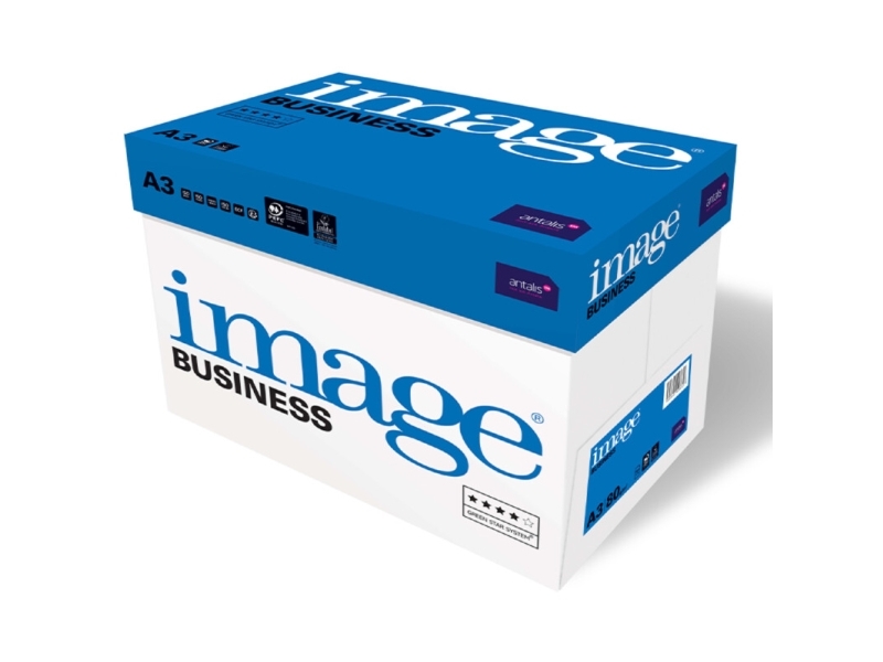 Image, Business, Weiß Papier Für Kopierer, Holzfrei Ecf 80G/M2, 420Mm X 297Mm, A3, Breitbahn Packung Mit