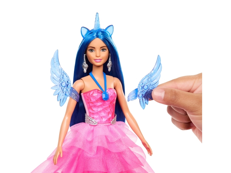 Barbie - Unicorn Princess Dukke Og Enhjørning Legesæt - 65th Anniversary