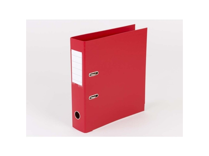 Pärm Brevordner Q-Line röd A4 meterskena 75 mm rygg (10 st.) | Arkivering - Letter orders - PP letter order | GameStuff