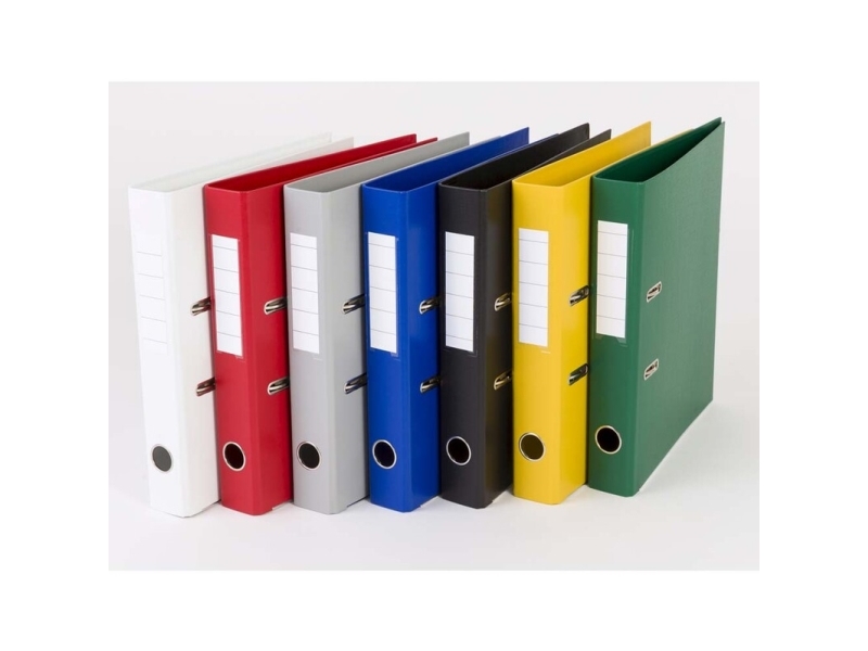 Brevmappar Q-Line svart A4 50mm rygg - (10 st.) | Arkivering - Letter orders - PP letter order | GameStuff