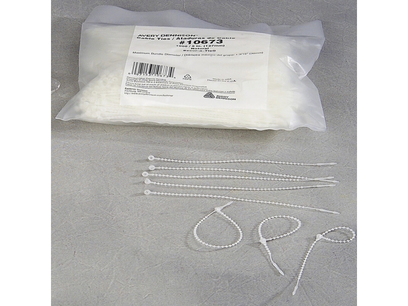 Kabelbinder, 127, PP, transparent white karton a 1000 stk, secur-a-tie 127mm - (1000 stk.)