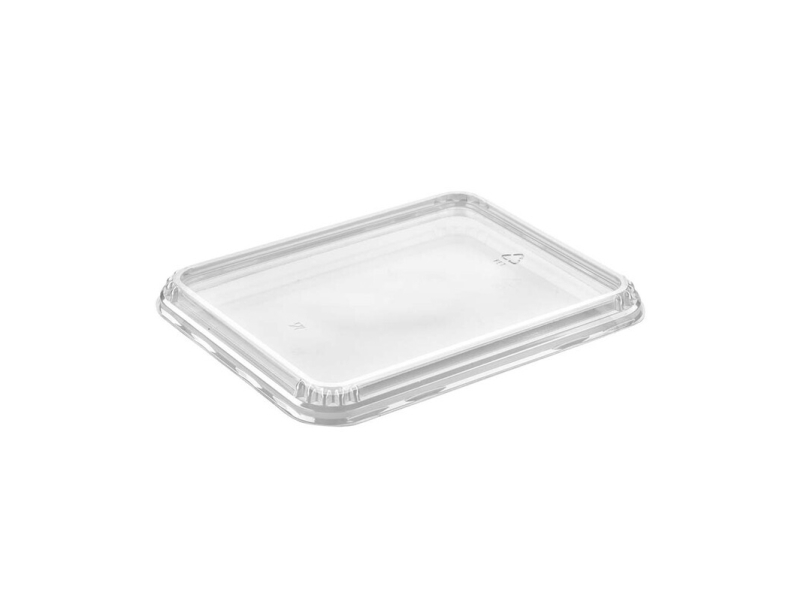 Plastlåg 5227-4 231.9x182.9x16.3 mm lavt APET klar - passer til 2227-serien - (372 stk.)