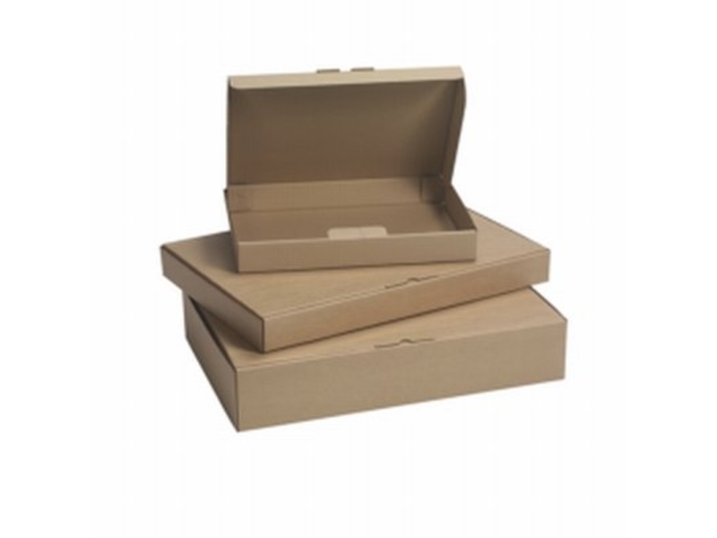 Postilaatikko, ulkomitta: 400 x 285 x 50 mm, sisämitta: 400 x 285 x 50 mm 1-kerroksinen, B-kouru, 3000 mm, F - (25 kpl)