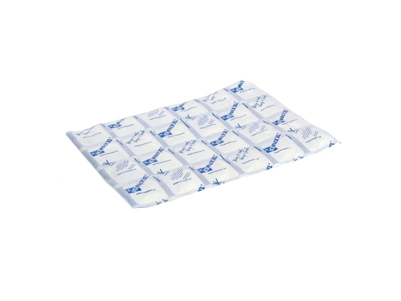 Kølepose, 400 x 280 x 30 mm hvid translucent, pakke a 100 stk Fødevaregodkendt - (100 stk.)