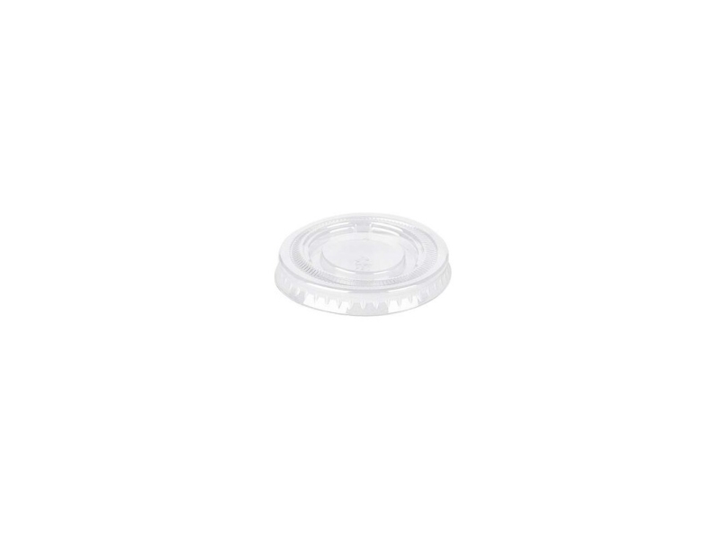 Plastlåg Ø44 Mm Pet Klar Til Dressingbæger 30 Ml,100 Stk/Ps - (100 Stk.)