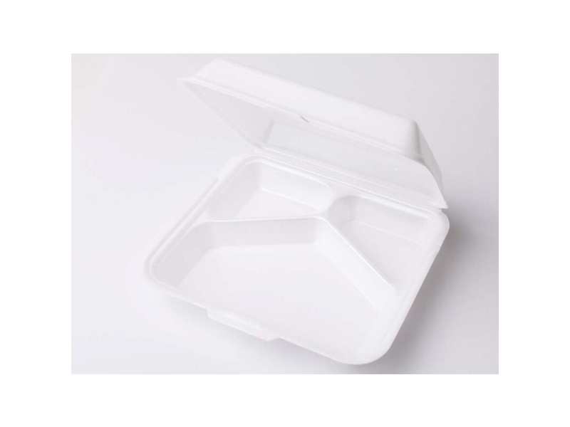 Skumbestick vit 3-fack med lock 240x215x70 mm 300 st/fp | Catering - Matförpackning - Matförpackning | GameStuff