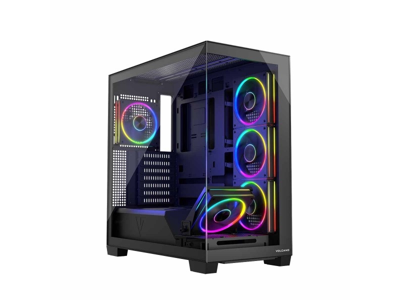 Volcano Stellar Argb Midi 5F Schwarz Computer Gehäuse