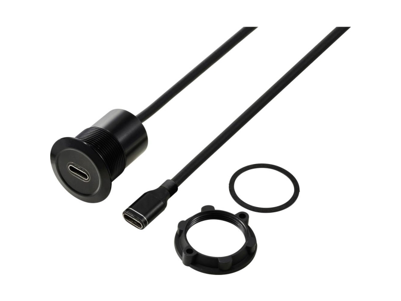 Usb-C (3.1) Hunstik/Hunstik 1 M Kabel Sort Tc-13376304 Tru Components Indhold: 1 Stk