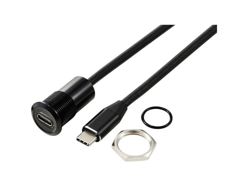 Usb-C (3.1) Hunstik/Hanstik 1 M Kabel Sort Tc-13376328 Tru Components Indhold: 1 Stk