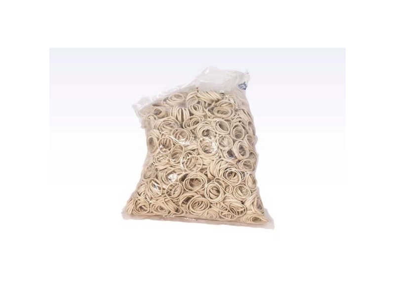 Gummibänder 100 Mm Gummi Weiß Rollengewicht 1,00 Kg Packung 1 Kg