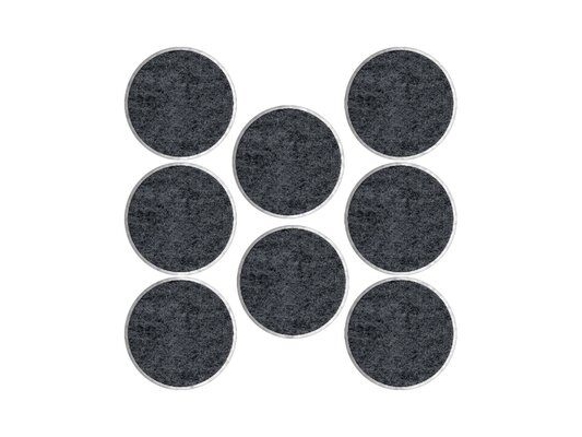 Ultra-resistente filtpuder SCOTCH, runde, 25 mm, 8 stk, sort og hvid