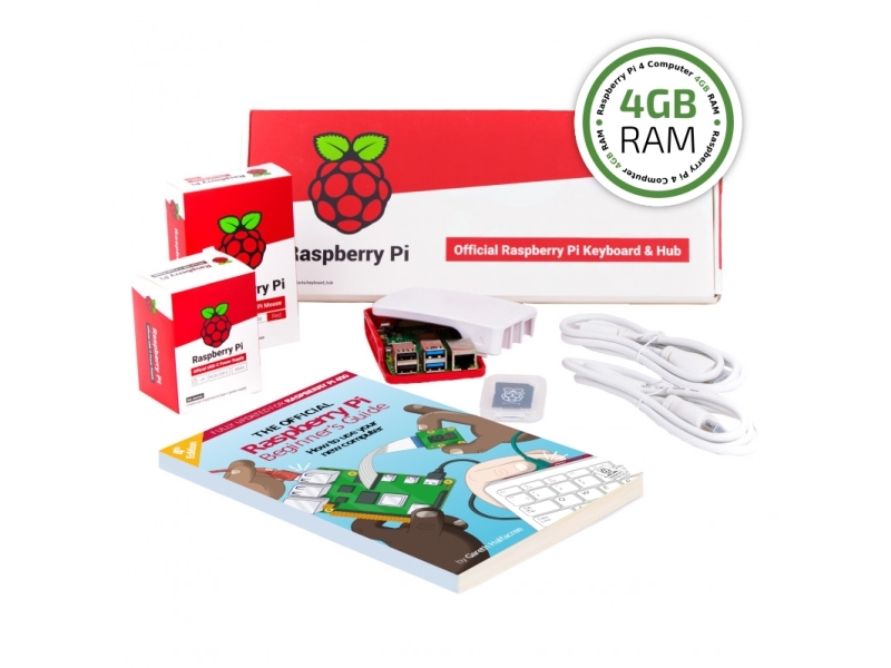 Raspberry Pi Si-Rpi4b-Starter, 1500 Mhz, Broadcom, Bcm2711, 4 Gb, Lpddr4-Sdram, 2.0/3.2 Gen 1 (3.1 Gen 1)