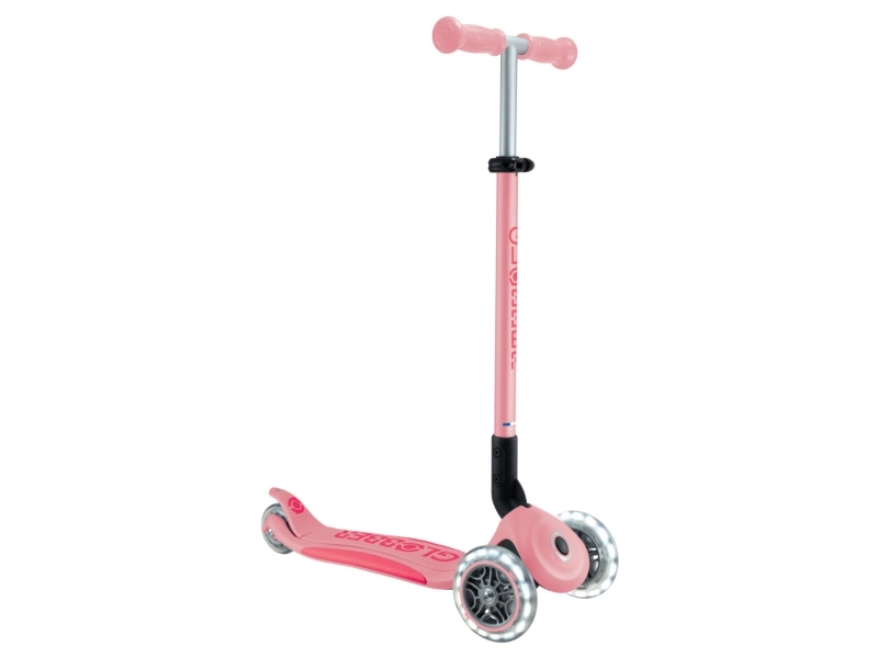 Globber Primo Foldable Plus Lights, Kinder, Klassischer Roller, Mädchen, Asphalt, 50 Kg, 3 Rad/Räder