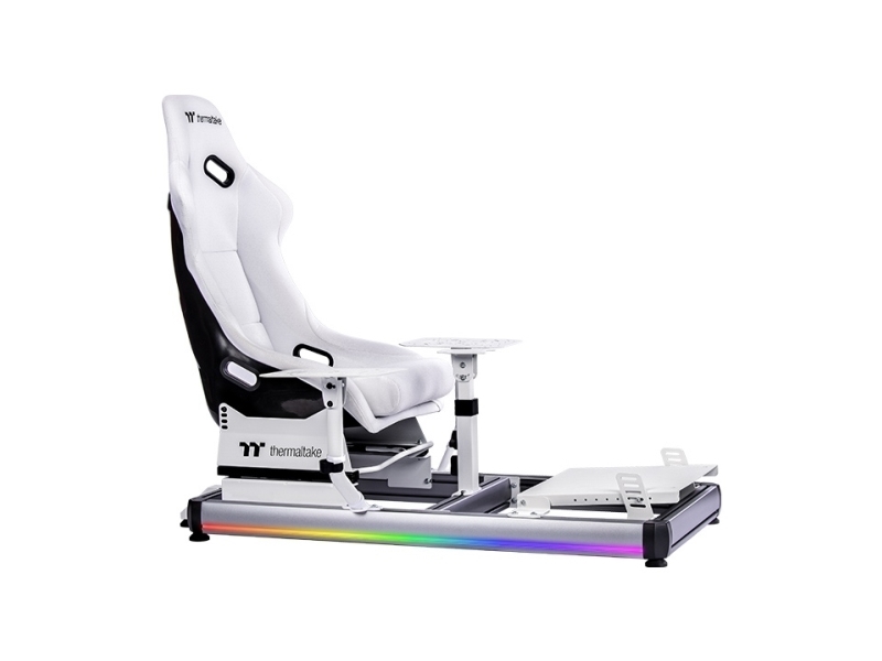Thermaltake GSC-F50-CPASWH-01, Cockpit för flygsimulator, Vit, Gjuten aluminium, 120 kg, 12°, 600 mm | Spel - Gamingdatorer - Gamingdatorer tillbehör | GameStuff
