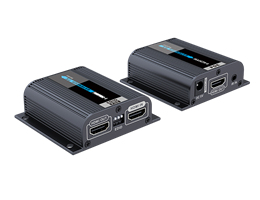 Deltaco LKV372EDID, 1920 x 1080 pixlar, Sändare och mottagare för AV-utrustning, 40 m, Kabel, Svart | TV, Ljud & Bild - Övriga tillbehör - Förlängare för ljud och video | GameStuff