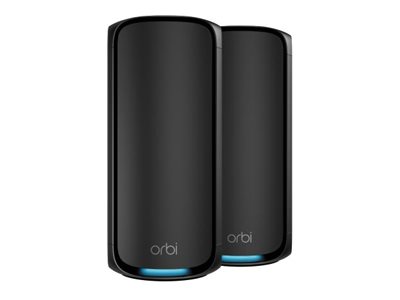 Netgear Orbi 970 Series Rbe972sb - Wi-Fi-System - (Router, Forlænger) - Op Til 440 Kvm - Mesh 10Gbe, 2.5Gbe, Wi-Fi 7 Quad-Band