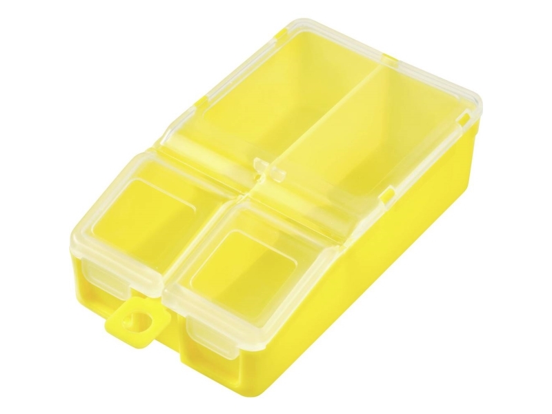 TRU COMPONENTS TC-ERB-9054 Sortimentskasse (L x B x H) 113 x 60 x 30 mm Antal fag: 2 Variabel underopdeling Indhold 1 stk