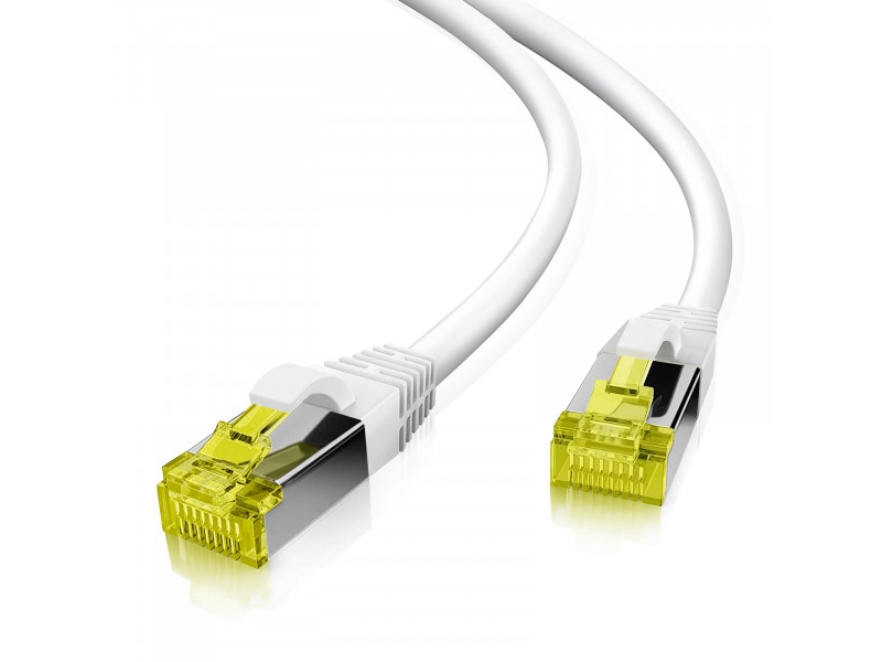 Helos Ultra Flex Patchkabel S/Ftp Cat 6A Tpe Weiß 10,0M