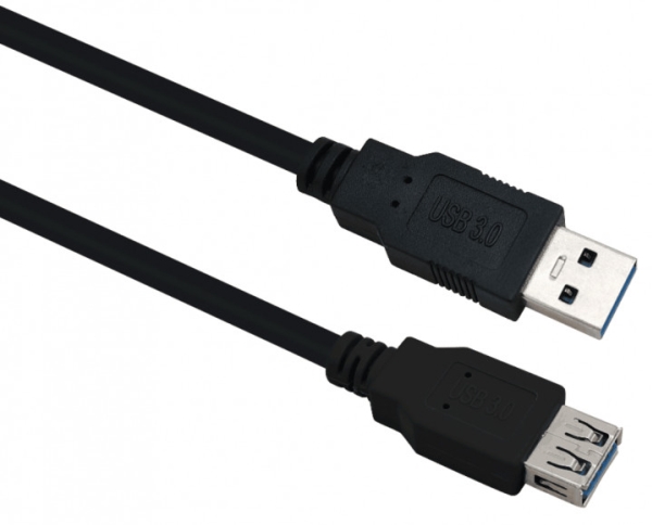 Helos 288349, 0,5 M, Usb A, Usb A, Usb 3.2 Gen 1 (3.1 Gen 1), Schwarz