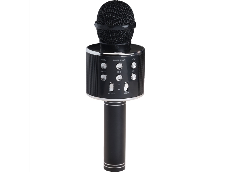 Denver Kms-20Bmk2, Karaoke Mikrofon, Trådløs, Bluetooth/3.5 Mm, 10 M, Usb Type-A, Usb Type-C, Sort