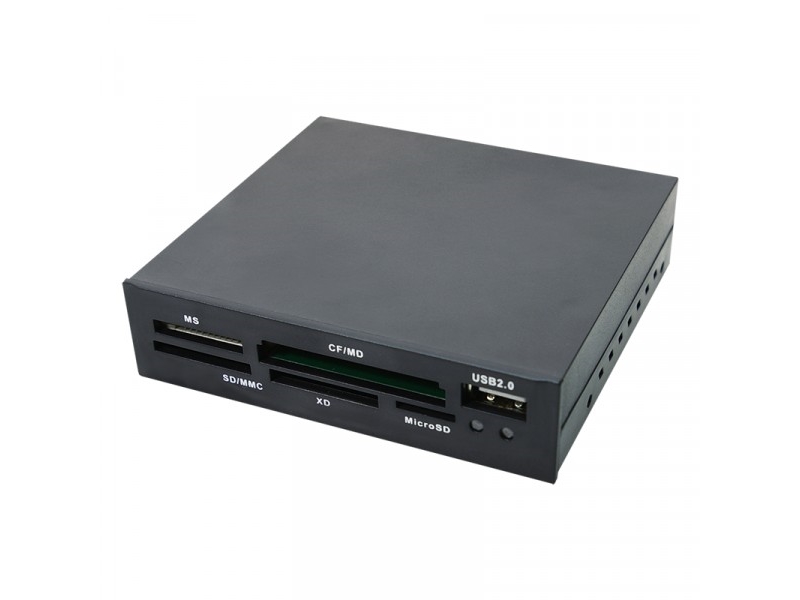 LogiLink Kortläsare 3,5“ USB 2.0 Allt-i-1+USB - Kortläsare - alt-i-1 (CF 1, CF II, MS, MS PRO, MMC, SD, MS Duo, xD, MS PRO Duo, RS-MMC, microSD, SDHC, microSDHC) - USB 2.0 | Foto och video - Foto- & videotillbehör - Minneskortsläsare | GameStuff