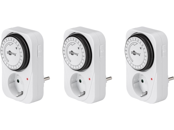 Goobay 55539, Daglig timer, Hvid, Analog, 1 dage, 15 min., IP20