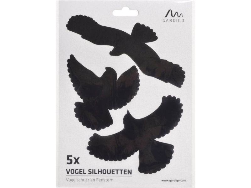Gardigo Birdprotection Vinduesdekoration Fuglebillede Påklæbes Funktionstype Afskrækning 5 Stk