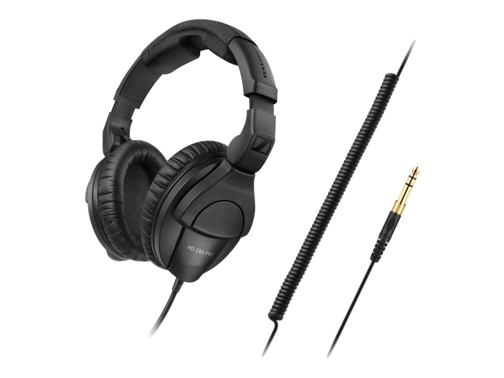 Sennheiser Hd 280 Pro - Hovedtelefoner - Fuld Størrelse - Kabling - 3,5 Mm Jackstik - Støjisolerende - Sort