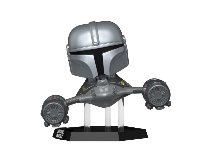 Funko Pop! Ride Mandalorian In N1 Starfighter, Samleobjekt, Film & Tv-Serier, 150 G