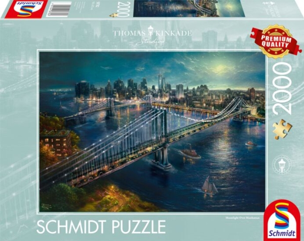 Schmidt Spiele Puslespil Pq 2000 Thomas Kinkade Wiatło Księżyca G3