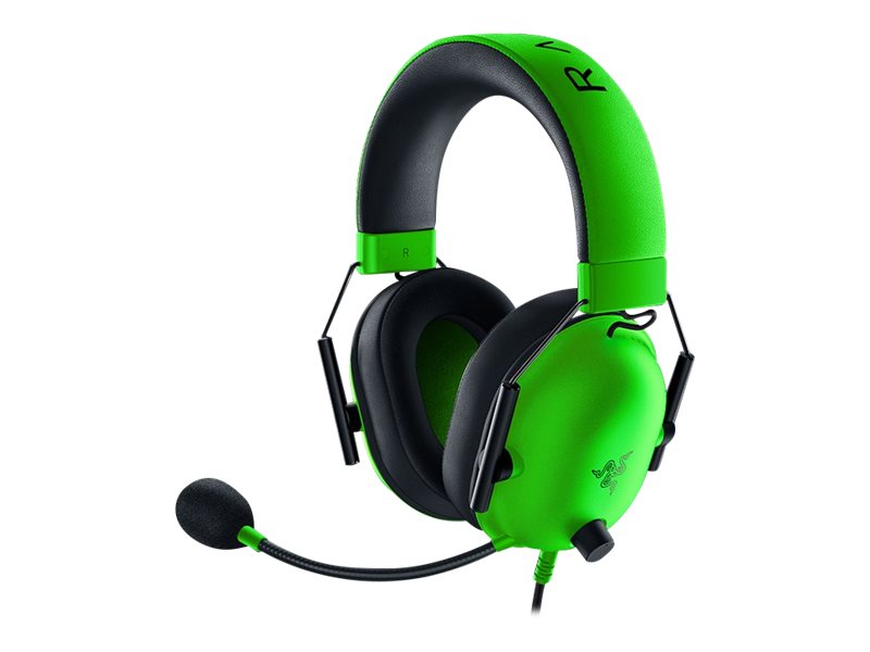 Razer Blackshark V2 X - Headset - Fuld Størrelse - Kablet - 3,5 Mm Jackstik - Støjisolerende - Razer-Grøn