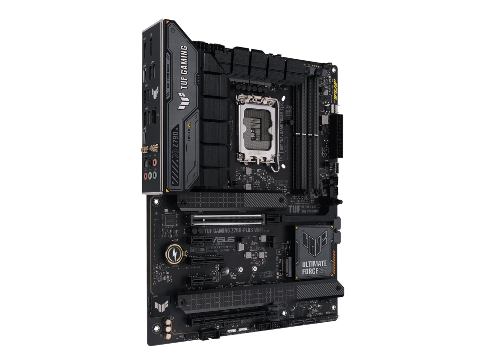 ASUS TUF GAMING Z790-PLUS WIFI - Moderkort - ATX - LGA1700-uttag - Z790 Chipuppsättning - USB4, USB-C 3.2 Gen 2x2, USB-C 3.2 Gen2, USB 3.2 Gen 2, USB 3.2 Gen 1 - 2.5 Gigabit LAN, Wi-Fi 6E, Bluetooth - inbyggda grafiken (CPU krävs) - HD-ljud (8 kanaler) | Datorkomponenter - Moderkort - Intel Moderkort | GameStuff