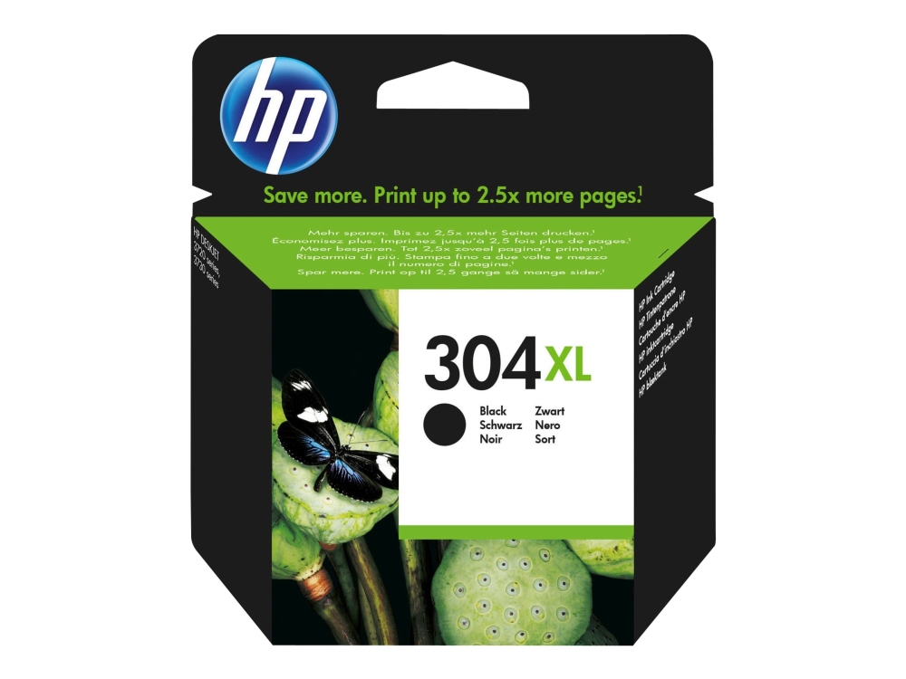 Hp 304Xl - Højtydende - Sort - Original - Blækpatron - For Amp 130 Deskjet 26Xx, 37Xx Envy 50Xx