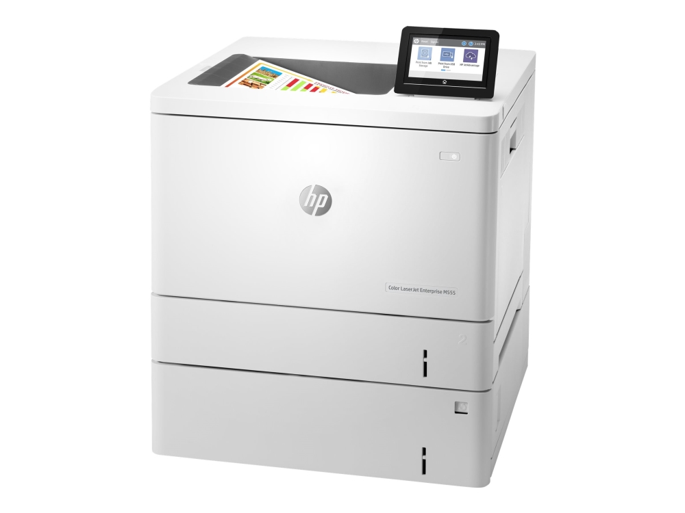 Hp Color Laserjet Enterprise M555x - Printer - Farve - Duplex - Laser - A4/Legal - 1200 X 1200 Dpi - Op Til 38 Spm (Mono) / Op Til 38 Spm (Farve) - K