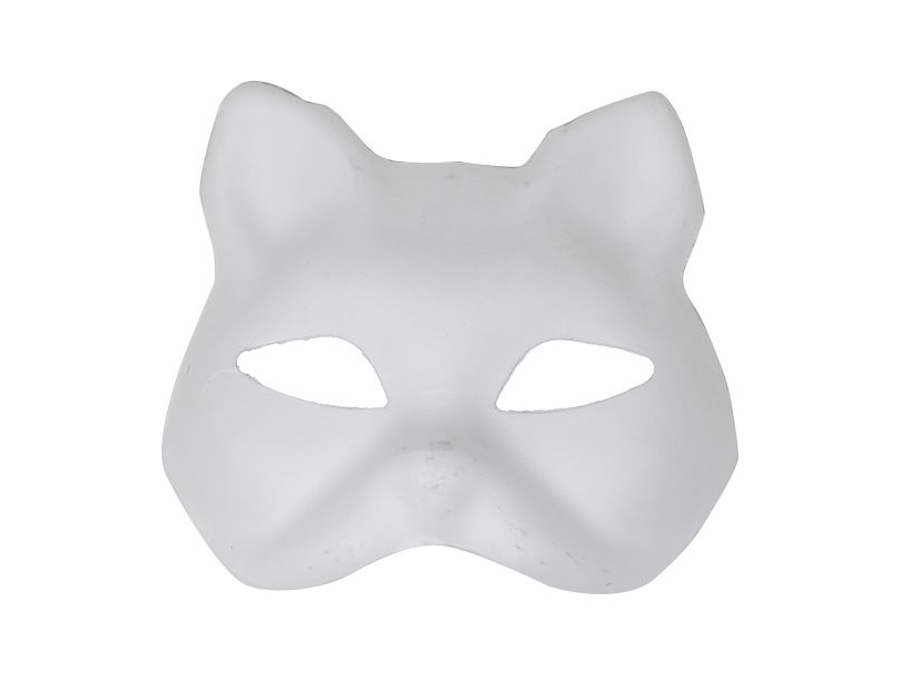 Weiße Katzenmaske, Selbst Bemalen