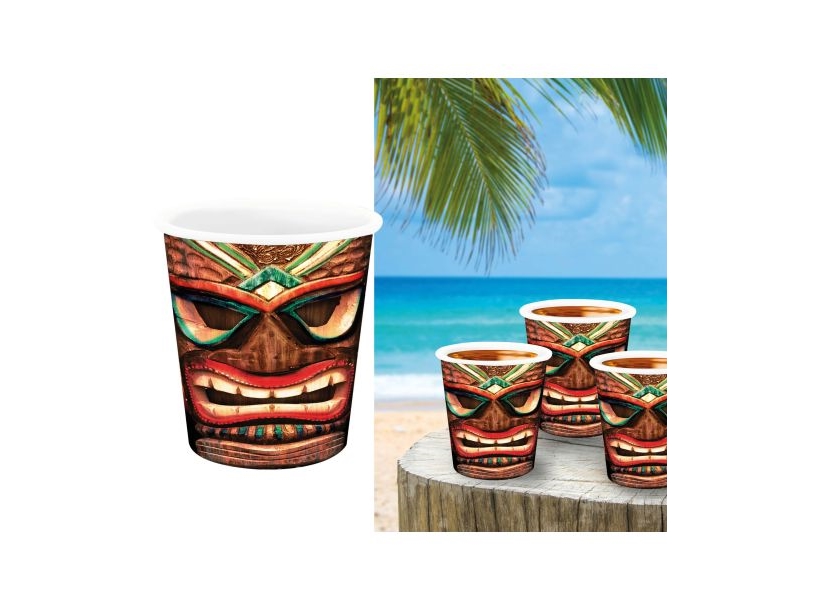 Hawaii Tiki Shotglas, 3 Stk
