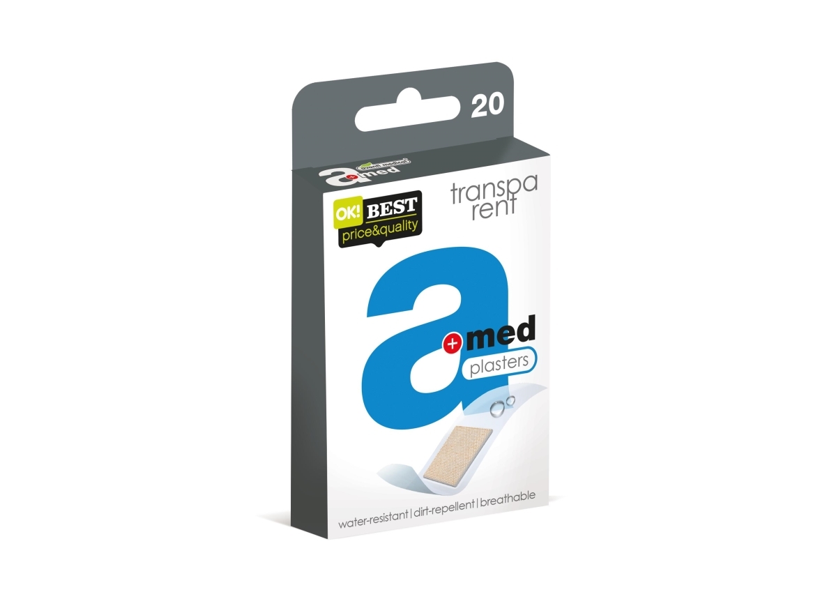 Plasters AMED transparente 20 stk
