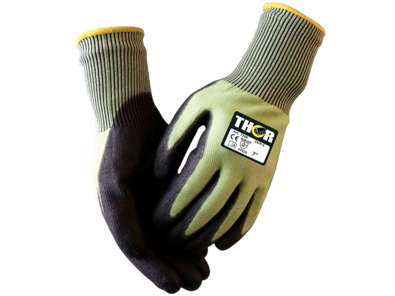 Schnittfeste Strickhandschuhe, Thor Cut C, 9, Pu