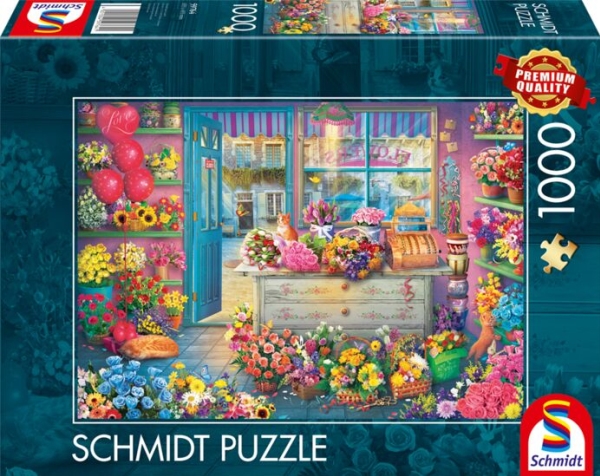 Schmidt Spiele Bunter Blumenladen, 1000 Stück(E), Flora, 12 Jahr(E)