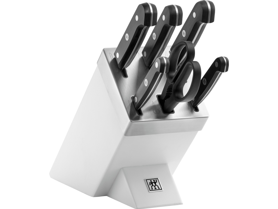 ZWILLING Gourmet Itsestään teroittuva veitsilohko 7-osainen, valkoinen