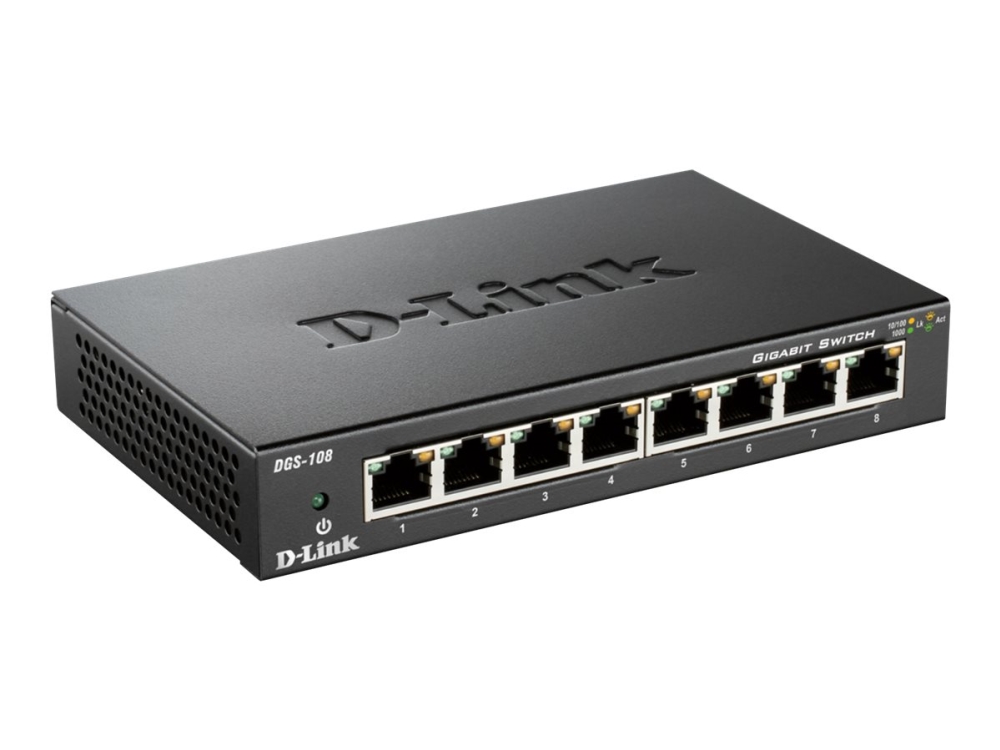 D-Link Dlink Dgs-108/E 8-Port Gigabit Switch