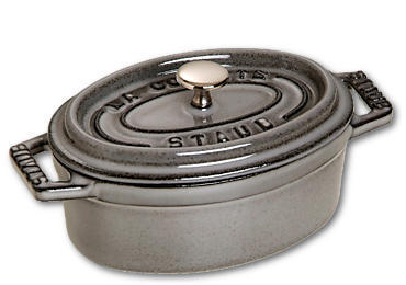 Staub Minis, En stekpanna, Grå, Gjutjärn, 0,25 l, 800 g | Köksutrustning - Grytor & pannor - Pannor | GameStuff