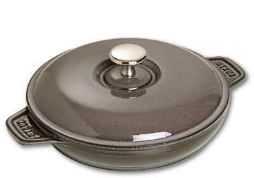Staub Hot Plate, Rund, Støbejern, Grå, 0,75 L, 20 Cm, 2,2 Kg