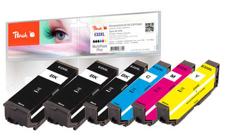 Peach 319804, Schwarz, Cyan, Magenta, Foto Schwarz, Gelb, 15 Ml, 11 Ml, 6 Stück(E), 640 Seiten, Multipack