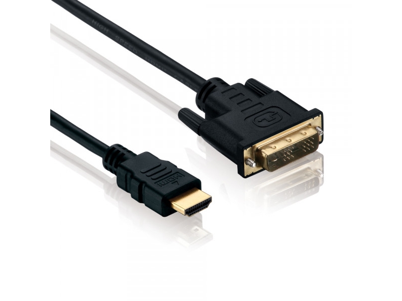 Helos 302054, 1,5 M, Hdmi Type A (Standard), Dvi-D, Hanstik, Hanstik, Lige